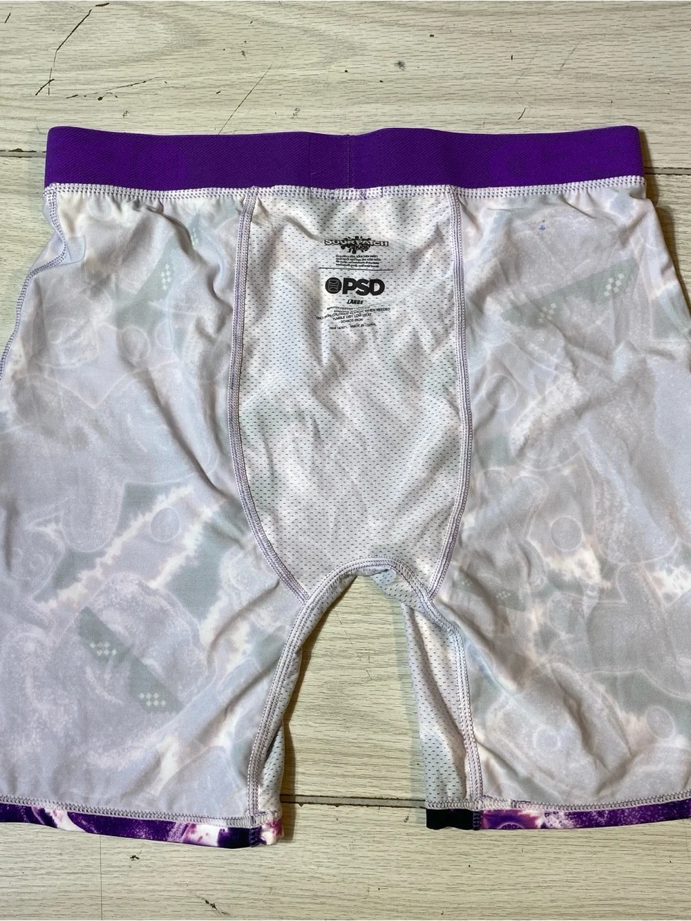 PSD Men's Boxer Briefs Large L Sour Patch Kids Purple Athletic Underwear NWOT!